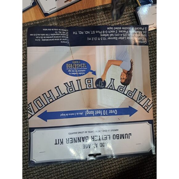 LOT of "50th Birthday" decor new in packages 96 banners-5 Plaques1 XL Banner - Picture 5 of 8